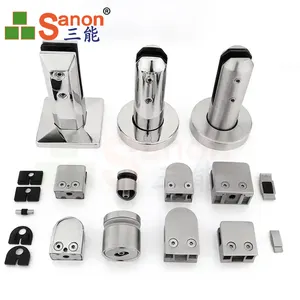 SANON Staircase Glass Spigot Stainless Steel 304 316 2205 Swimming Pool Railing Glass Balustrade Clamps 8-12Mm