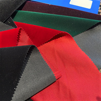 Tissu en velours floqué tricoté 100% polyester imperméable pour doublure de boîte d'emballage, rembourrage et artisanat