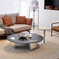 Grande table centrale design avec structure en acier inoxydable pour hôtel et salon