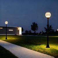 Lanterne de rue extérieure LED de style classique 30W 40W 50W avec température de couleur 2700K-6500K CRI 80 pour jardin IP65 Alimentation CA