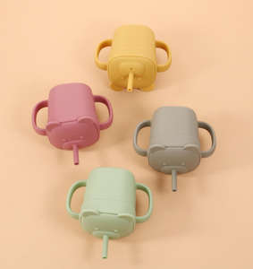 Nuevos Productos: Vasos <span class=keywords><strong>de</strong></span> Silicona para Bebés con Asas, Vaso <span class=keywords><strong>de</strong></span> Agua <span class=keywords><strong>de</strong></span> Alta Calidad con Tapa y Pajita para Entrenamiento <span class=keywords><strong>de</strong></span> Bebida y Refrigerios - Product Image 3