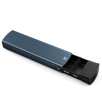 Auvon PO7807 – Organisateur de pilules élégant en alliage d'aluminium avec logo personnalisable, grand format, 7 compartiments, pour le rangement des pilules