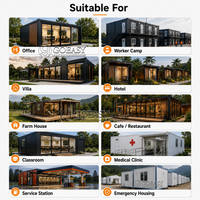 Casa Contenedor de Estructura de Acero Galvanizado Goeasy, Casa Modular Prefabricada con Panel Sándwich