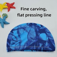Bonnet de bain monobloc JW-YY104 en nylon réutilisable, portable, pliable, doux, écologique, respirant, durable, léger et confortable