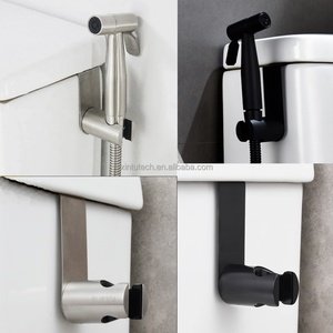 Bathroom Accessory Stainless Steel Handheld Shower Wand <b>Hook</b> Toilet Bracket Bidet Hanger Bidet Sprayer Holder - Product Image 4