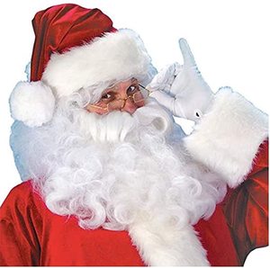 Costume de Noël pour adulte, costume de Père Noël, manteau, pantalon, barbe, ceinture, chapeau, accessoires de cosplay de Noël, ensemble de vêtements de Noël - Product Image 3