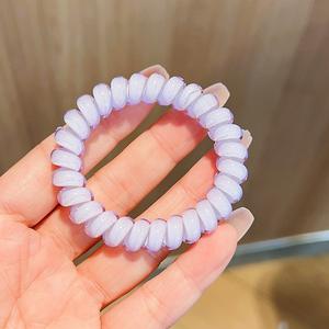 YT bonbons couleurs <span class=keywords><strong>plastique</strong></span> téléphone fil bandeau arc-en-ciel chouchous anneau de <span class=keywords><strong>cheveux</strong></span> <span class=keywords><strong>spirale</strong></span> <span class=keywords><strong>cheveux</strong></span> cravates pour filles femmes - Product Image 5