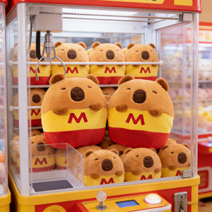Cute Capybara Fast Food Plush Doll Adorable Capybara Stuffed Animal Toy Soft <strong>Cushion</strong> for Kids Room Decor Arcade Game Prize - Product Image 1