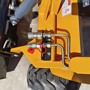 Kecil selip Steer Track <span class=keywords><strong>Loader</strong></span> empat roda Mini bulldoser bertenaga bahan bakar mesin muatan harga - Product Image 4