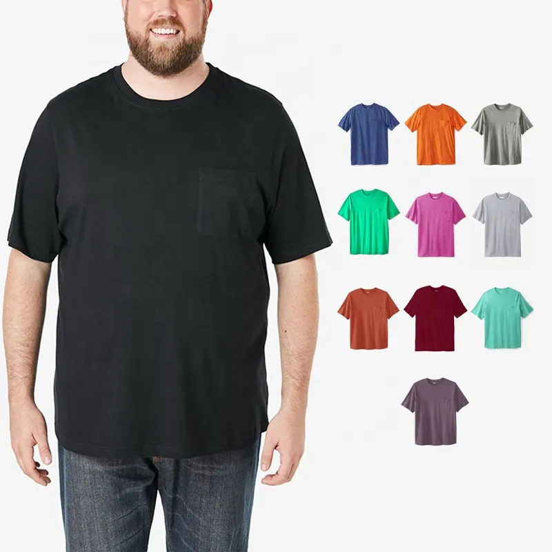 थोक बड़ा लघु आस्तीन टी शर्ट कस्टम टी शर्ट मुद्रण रिक्त टी शर्ट लंबा पुरुषों की टी शर्ट रिक्त 100% कपास कस्टम टी शर्ट