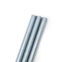 Carbon Steel Metric/Inch Threaded Rod Stud Bar Full Thread Screw Rod Galvanized Zinc Plated Class 4.8 6.8 Construction