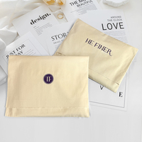 Pochette en coton personnalisée, pliable, pour cartes cadeaux, enveloppe à monnaie, emballage simple, vente en gros