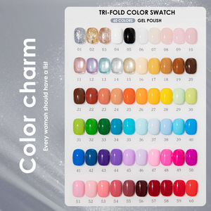Nuevo set de esmalte de uñas en gel UV LED de 60 colores, 15 ml, color sólido, barniz permanente, esmalte de uñas efecto ojo de gato, productos para el cuidado de las uñas - Product Image 6