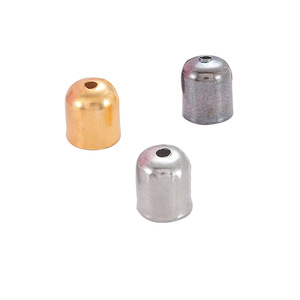 Tapa Metálica Redonda para Fabricación de Pendientes, Color Oro y Plata, Componentes para Joyería 450450 - Product Image 5