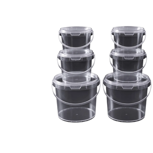 Seau en plastique carré en PE <span class=keywords><strong>transparent</strong></span> recyclable Tambour de qualité alimentaire pour peinture à l'<span class=keywords><strong>essence</strong></span> Eau à l'huile de poisson vivant - Product Image 1