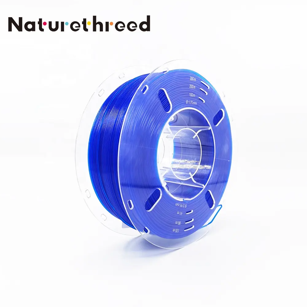 Nature3D Good Quality Factory Price ABS/PLA/PETG 3D Printer filament Free Sample Transparent Blue