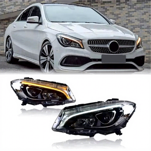 Fari LED Anteriori per Tuning, Aggiornamento Plug & Play per <span class=keywords><strong>Mercedes</strong></span> <span class=keywords><strong>Benz</strong></span> <span class=keywords><strong>CLA</strong></span> W117 2014-2020 CLA220/CLA45/CLA260 - Product Image 1