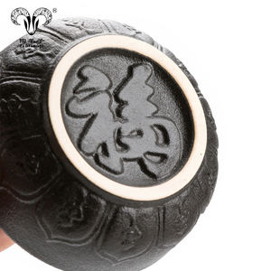 Juego creativo de cerámica de estilo chino, juego de té de cerámica de <span class=keywords><strong>kung</strong></span>-<span class=keywords><strong>fu</strong></span>, taza de café de cerámica negra, taza de viaje - Product Image 4