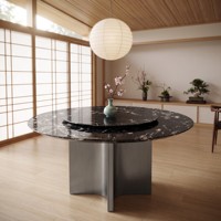 Table de salle à manger rectangulaire en marbre de luxe nordique en gros