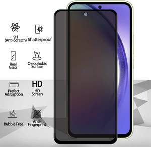 28 °   ฟิล์มกระจกนิรภัยแบบสองด้านป้องกันการมองเห็น สำหรับ Samsung A54 S26 ป้องกันการสอดแนม ความแข็ง 9H ป้องกันรอยขีดข่วน ครอบคลุมเต็มจอ  แข็งแรงเป็นพิเศษ - Product Image 5