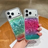 Étui de téléphone portable en PC transparent de luxe avec design papillon en diamant et design cristal pour iPhone 17/16/15/14/13 Pro Max