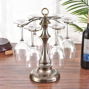 Portabicchieri da vino Vintage europeo controsoffitto capovolto portabicchieri da vino rosso per la festa del Bar di casa - Product Image 3