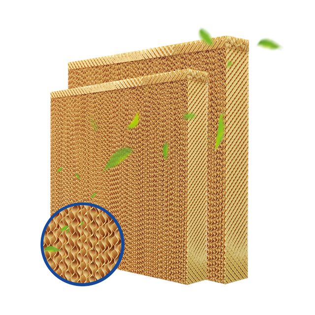 High Efficiency Evaporative Cooling Pad Wet Film Evaporative Filter Humidifying Media Fiberglass Pad