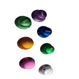 Componenti di Precisione Personalizzati Lavorati a CNC, Set di Manopole per Volume e Tono a Forma di Cappello, Realizzate con Elettroerosione a Filo per Chitarre Elettriche - Product Image 1