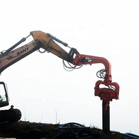 KN250 Vibro-marteau hydraulique à rotation 360 degrés haute fréquence pour excavatrice, machine de battage de pieux