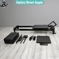 Cama Profesional de Pilates de Aluminio con Tabla de Salto y Caja de Sentado para Uso en Estudios de Yoga y Centros de Fitness