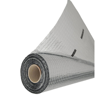 Film d'aluminium Kingway avec maille PE 1,5*50M, barrière anti-humidité sous le plancher