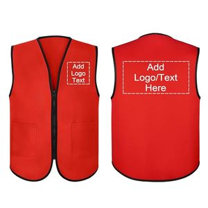 Chaleco Unisex Personalizado con Cremallera para Uniformes de Supermercado, Voluntarios, Eventos, Agrega tu Logotipo - Product Image 4