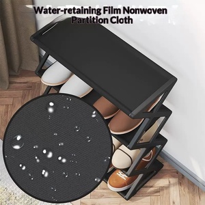 Zapatero de <span class=keywords><strong>suelo</strong></span> de cuatro niveles en forma de X Cedar Space con gabinete antipolvo para almacenamiento interior en el hogar/dormitorio - Product Image 3