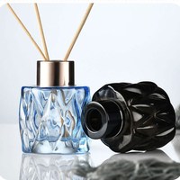 Flacon diffuseur personnalisé vide coloré flacons diffuseur en verre ambré de 50ml 100ml avec bouchon bouteille en verre de parfum plus frais d'air de 100ml
