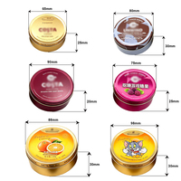 Boîte de conserve ronde en métal pour bonbons durs avec logo personnalisé, emballage cadeau, boîte en fer blanc pour chocolat, menthe, collations, sucre