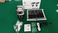 Caméras IP V380 à énergie solaire 4G WiFi, faible consommation d'énergie, étanches, sans fil, HD, couleur, moniteur, imagerie, jumelles, double objectif