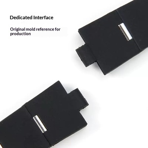 Adapté au bracelet Baigree 22 24 mm PU noir convexe 8 mm Marques étanches Montre souple de Shenzhen pour hommes et femmes - Product Image 3