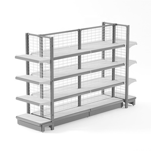 Nhà Máy Giá Hiển Thị Hàng Tạp Hóa Giá Dây Lưới Siêu Thị + Kệ - Product Image 1