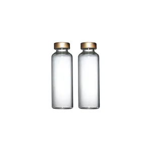 5毫升10毫升透明琥珀色注塑玻璃瓶，带橡胶塞，用于血清