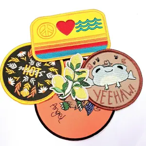 Manufacturer Custom Logo Flag Animal Anime Heat Transfer Iron on Backing Cartoon Sticker Letters Jacket Varsity Jackets