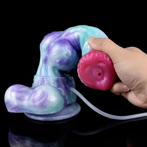 YOCY Ejaculating <b>Dildo</b> Animal Dog Cock Big Girth Cock for Vagina Anal Butt Plug Squirting <b>Dildo</b> Silicone Sex Toys for Men Women - Product Image 6