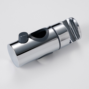 360 °   Support de <span class=keywords><strong>Douche</strong></span> <span class=keywords><strong>Universel</strong></span> à Angle Réglable avec Bouton Latéral pour Barres Rondes de 25 mm, en ABS Chromé, pour Usage Commercial - Product Image 6