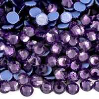 Strass en cristal violet SS6 de haute qualité OLeeya en vrac, strass brillants à thermocoller pour T-shirt