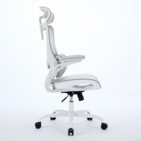 Chaise de bureau à bascule moderne de luxe en gros Design pivotant confortable avec appui-tête réglable Fauteuil de direction MeshFabric Iron