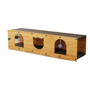 Cat Tunnel Upright Scratching Board Large Cat Indoor Self-Entertaining Wear Resistant <b>Corrugated</b> <b>Paper</b> Modern Style - Product Image 2