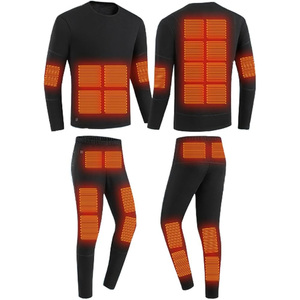 Nouveau produit ensemble de deux pièces pour hommes ensemble de <span class=keywords><strong>sous</strong></span>-vêtements thermiques chauffants imperméables ensemble de Heizthermales intelligents pour la pêche randonnée à vélo - Product Image 1