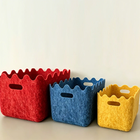 Panier de rangement en feutre, panier à linge, sac de rangement pour articles divers, panier de rangement pour vêtements sales, panier de rangement pour jouets d'enfants