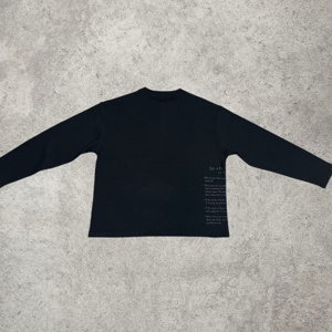 Maglietta Henley a Maniche Lunghe in Tessuto Waffle Oversize Personalizzata, Stile <span class=keywords><strong>Vintage</strong></span> Gotico con Patchwork in Rilievo, <span class=keywords><strong>T</strong></span>-<span class=keywords><strong>Shirt</strong></span> Streetwear da Uomo - Product Image 2