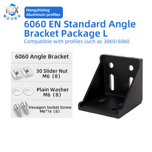 Connecteur à <span class=keywords><strong>angle</strong></span> droit de 90 degrés de profil en aluminium industriel de la norme européenne 3030 avec des accessoires de support de triangle - Product Image 6