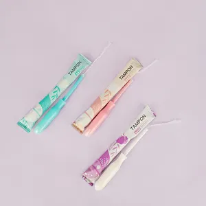 Tampons hygiéniques en coton biologique biodégradables pour les menstruations en vrac